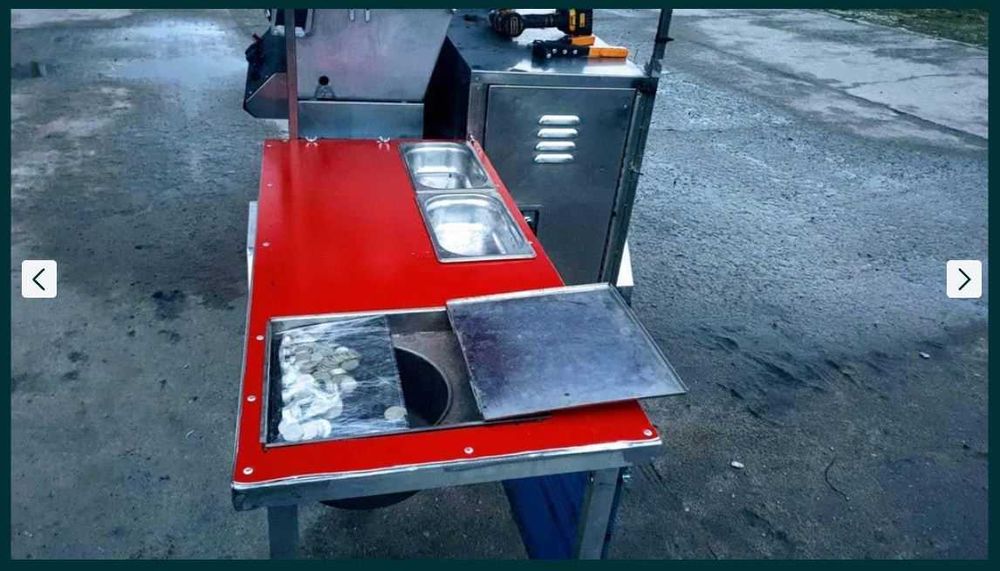 Mобилна колика с теглич за Хот Дог, Хамбургер, Сандвичи