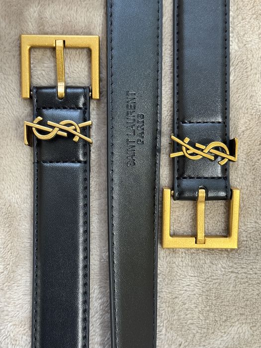 YSL дамски колан естествена кожа