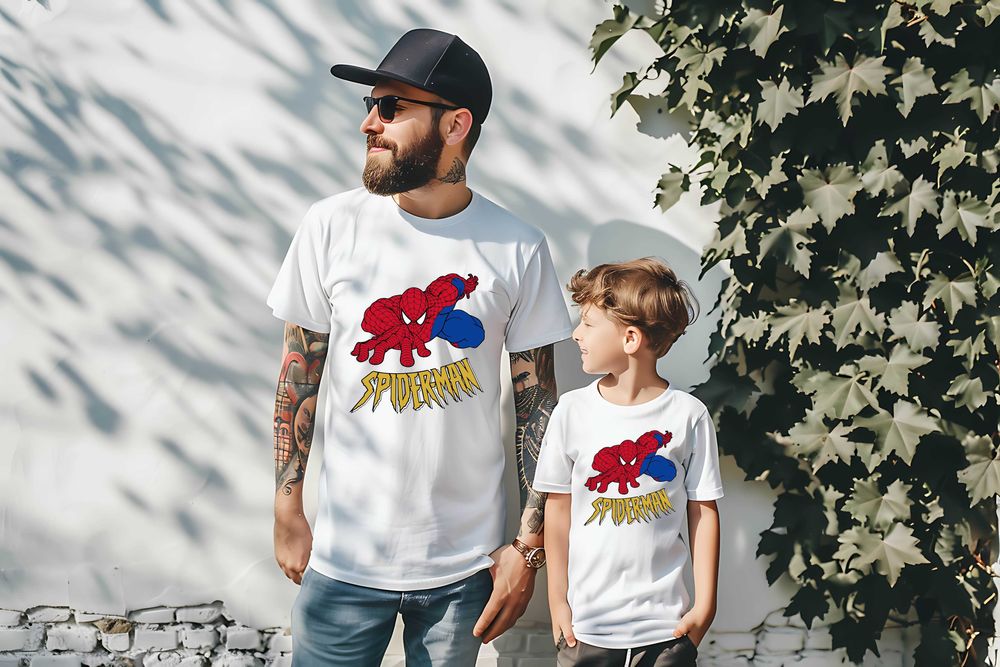 Тениски за цялото семейство със Спайдер-Мен Spiderman