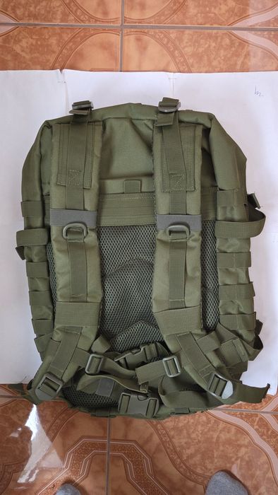 Rucsac Militar 50 l/ Negru / Verde camuflaj/Verde ,Nou