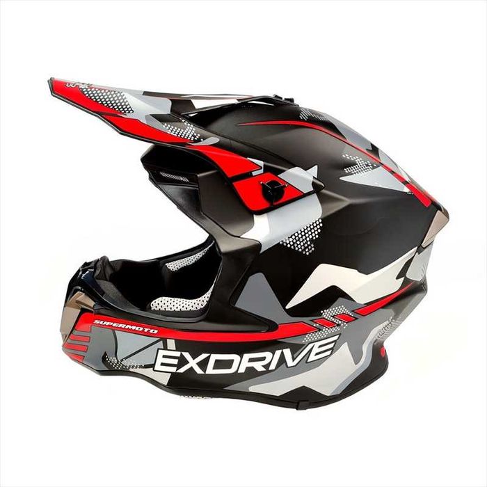 Кросова каска EXDRIVE, Full Face, DOT, Размер: XL - Вело, Мото, Скутер