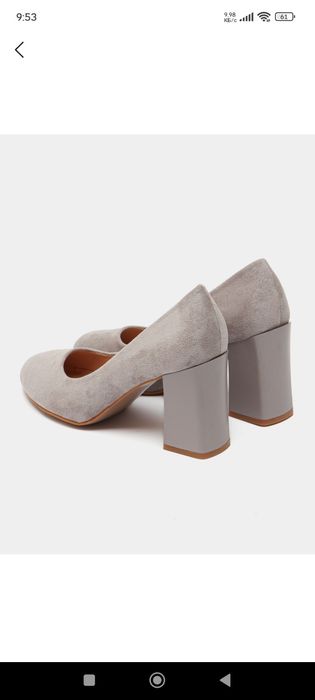 Женские туфли серого цвета