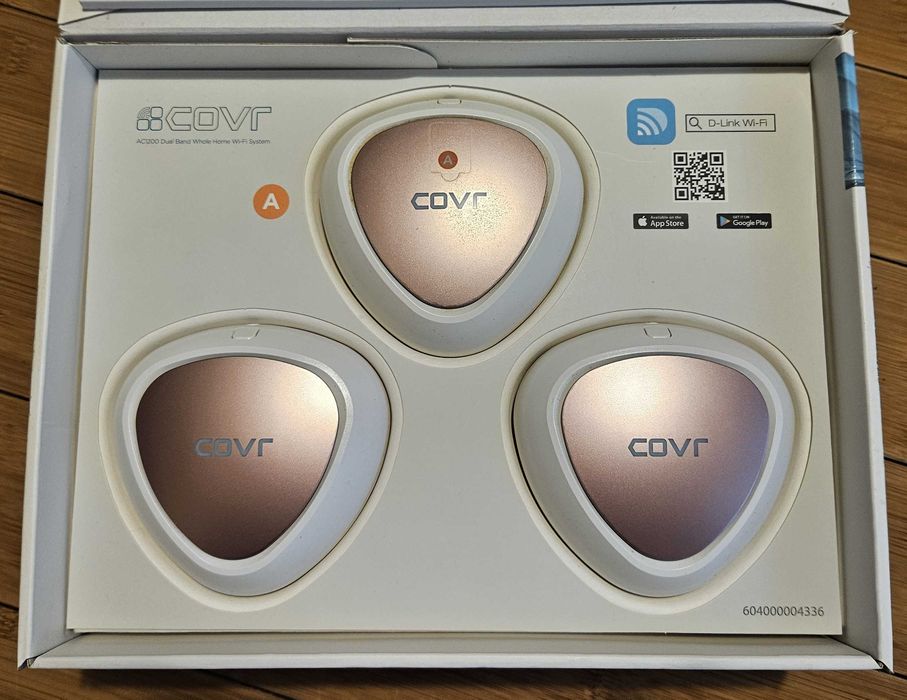 Router Wi-Fi Mesh D-Link COVR-C1203, 3-Pack, AC1200, Gigabit