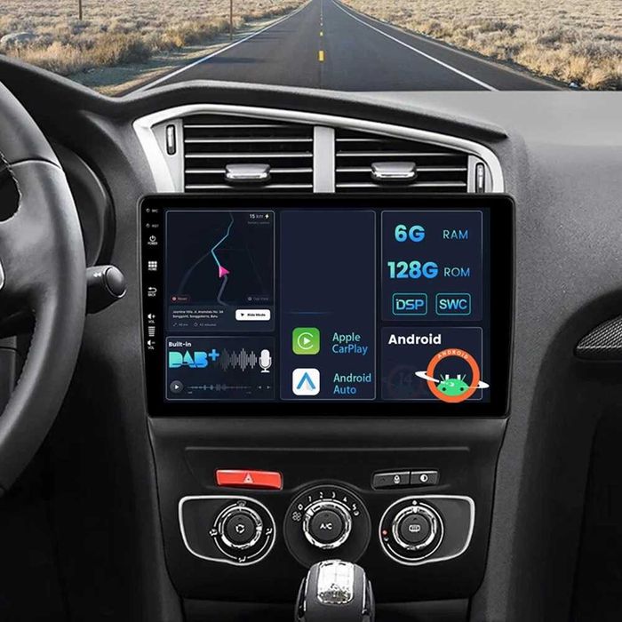 Мултимедия за Citroen C4 C4L DS4 Двоен дин Навигация Android плеър