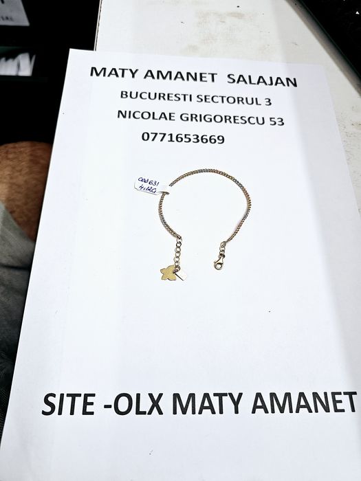 Vand bratara din aur 14 k 4.12 cod 631