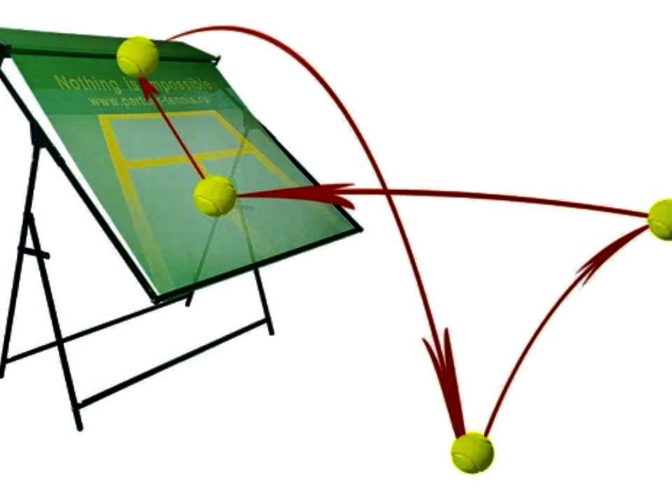 Спорт. Тренажер. Теннисный тренажер «стенка».