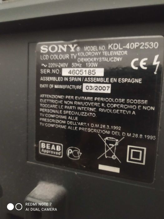 Продам телевизор Sony