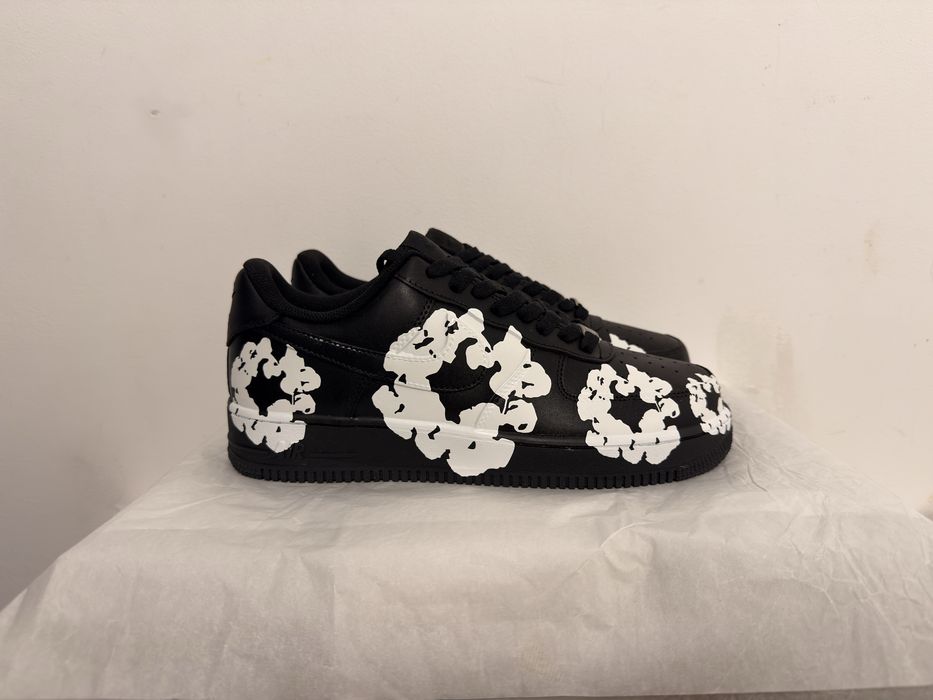 ! Reducere ! Adidasii nike air force 1 custom denim tears