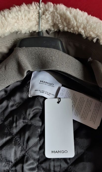 Дамско яке естествена кожа Mango