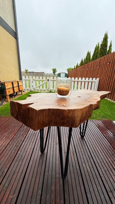Masuta cafea Mira lemn masiv nuc