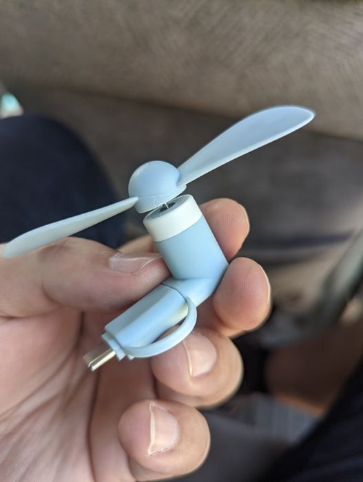 Вентилятор на телефон type c, micro usb
