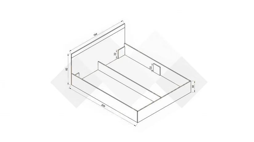 Спалня с матрак с повдигащ механизъм 160/200