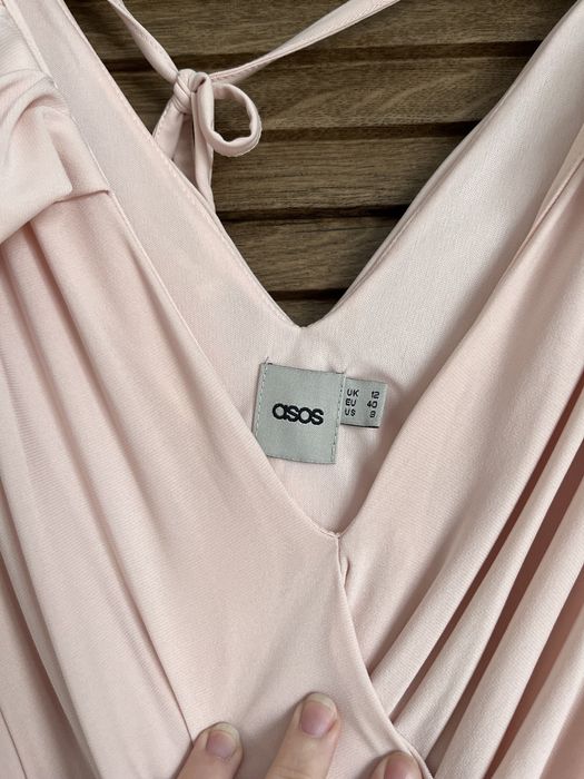 Rochie maxi roz pudra - Asos