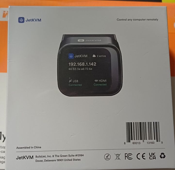 Vând JetKVM Sigilat - KVM over IP Open Source (Cablu Y Inclus)