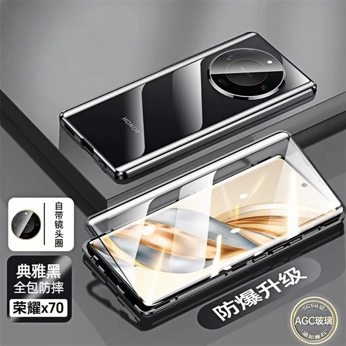 Honor Magic 8 Lite 8 Pro / Двоен 360° магнитен кейс с камера протектор