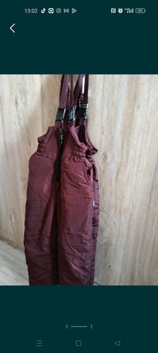 Комбинезон бордовый