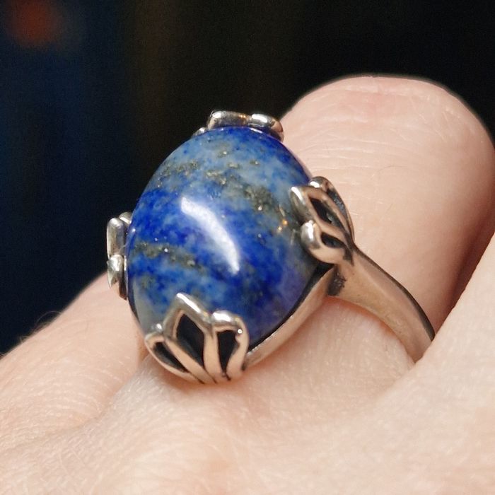 Inel din argint 925 cu lapis lazuli natural