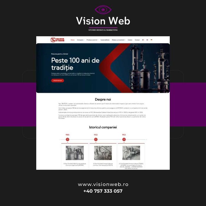 Creare site de prezentare / Creare magazin online - Vision Web