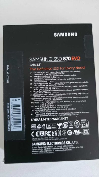 SSD Samsung 870 EVO 1TB