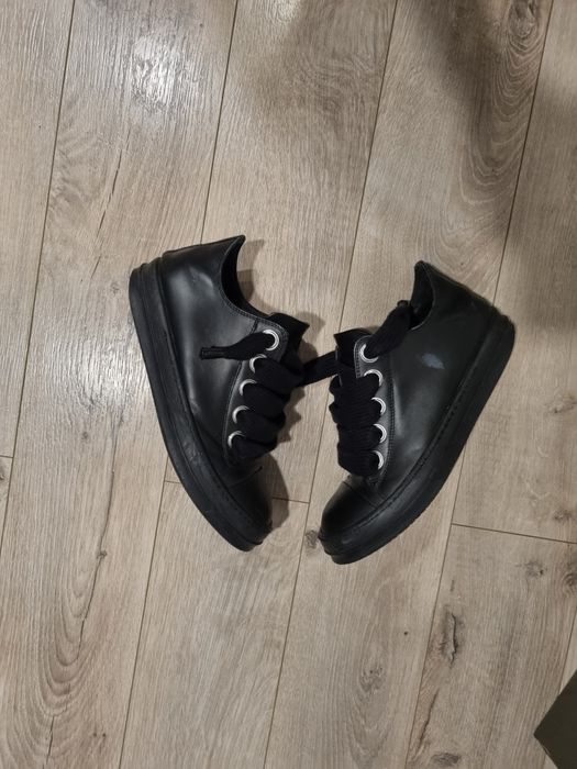 Rick Owens Ramones cu jumbo laces