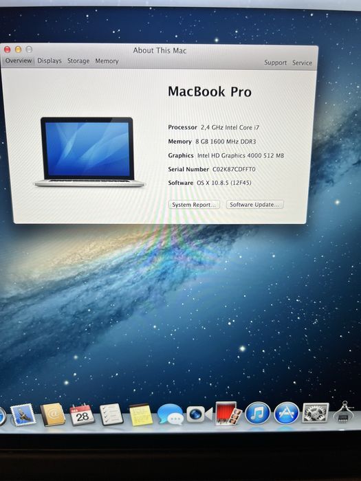 Macbook pro early 2013 de 15,3 inch