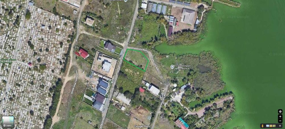 Teren de vanzare, 850 mp, langa lac, Palazu Mare, Constanta