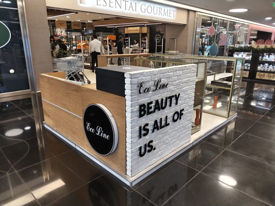 Оформление островков в ТЦ