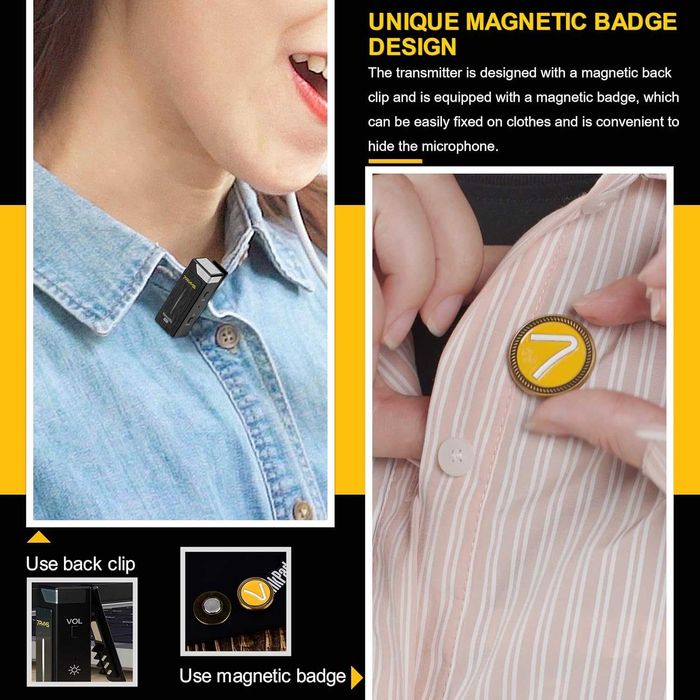 RimoMic Pro(LN) 2.4GHz Lavalier безжичен микрофон за iPhone