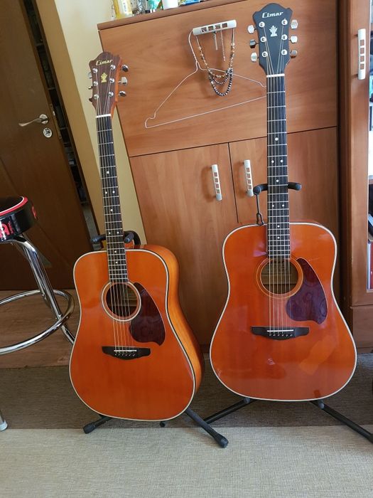 Chitară acustică Hondo lI H180A- Korea + Cimar Japan anii 80.