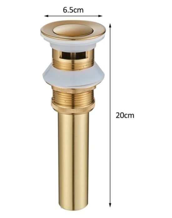 Ventil de scurgere auriu lavoar, sifon chiuveta