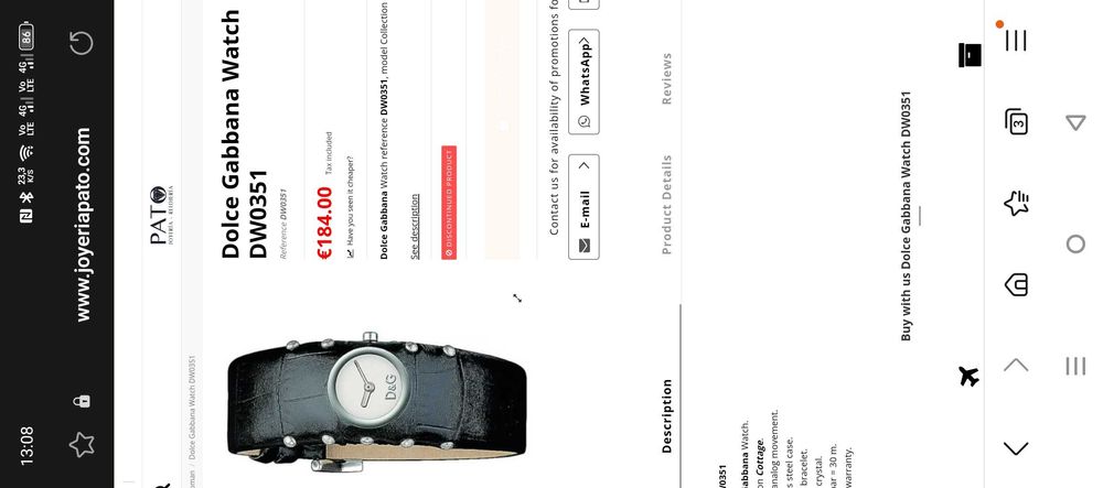 D&G DW0351 Dolce & Gabbana