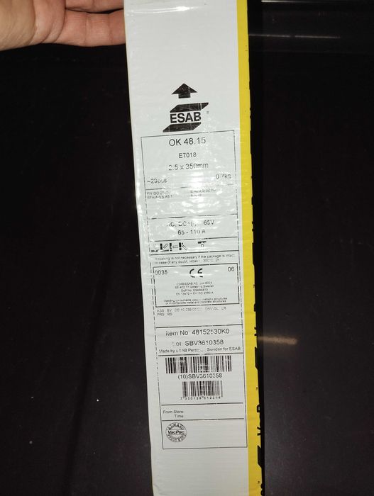 Продаются электроды ESAB sweden