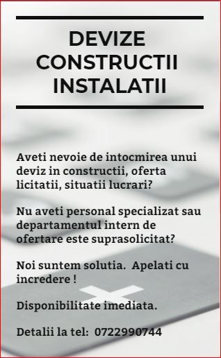 Devizier - Inginer Intocmire Devize, Situatii Lucrari Constructii
