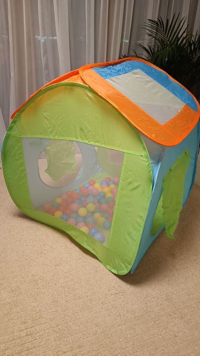 Casuta pliabila cu bile pentru copii
