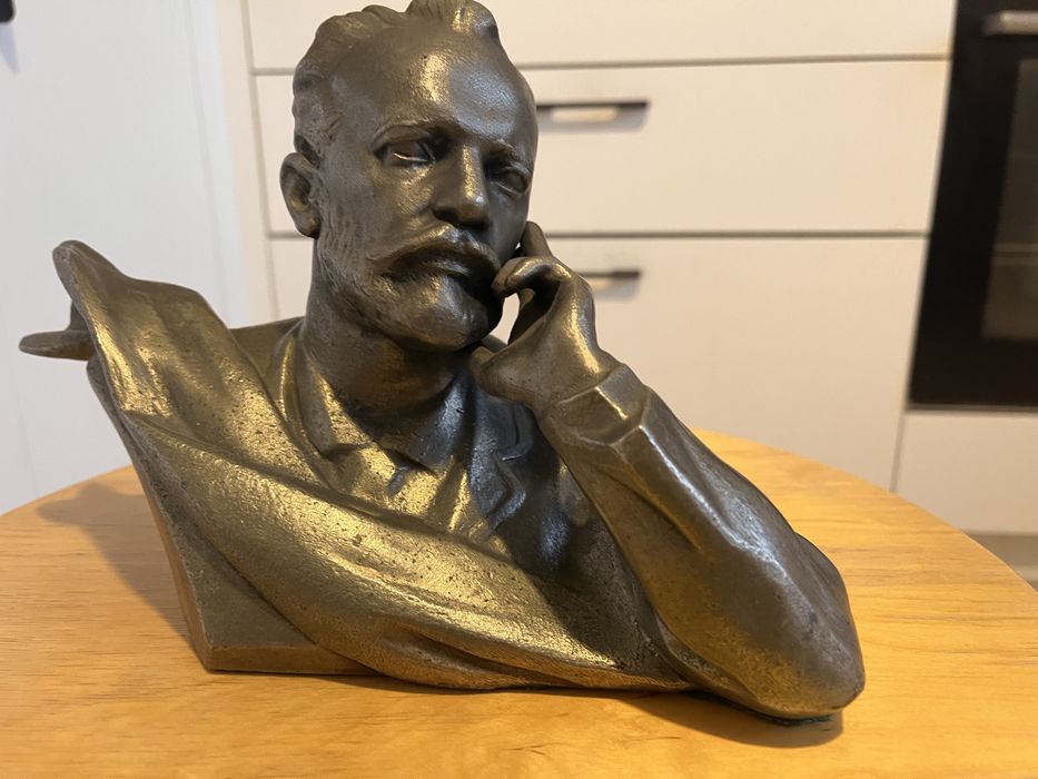 Бюст Чайковский, силумин, 1966год, торич.