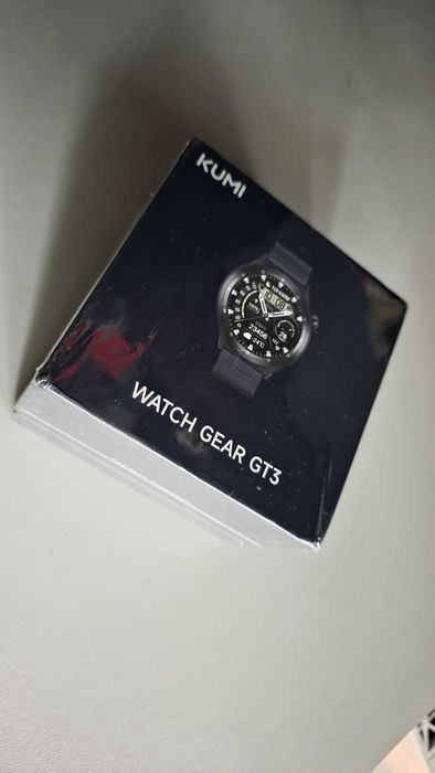 Smartwatch KUMI WATCH Gear GT3 AMOLED, silver, metal, AI, bonus