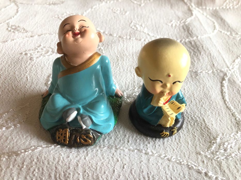 Китайски фън шуй фигурки на монаси, талисмани, ръчна изработка, смола