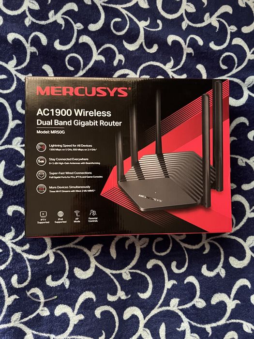 Router Wireless Dual Band Gigabit Mercusys MR50G AC1900