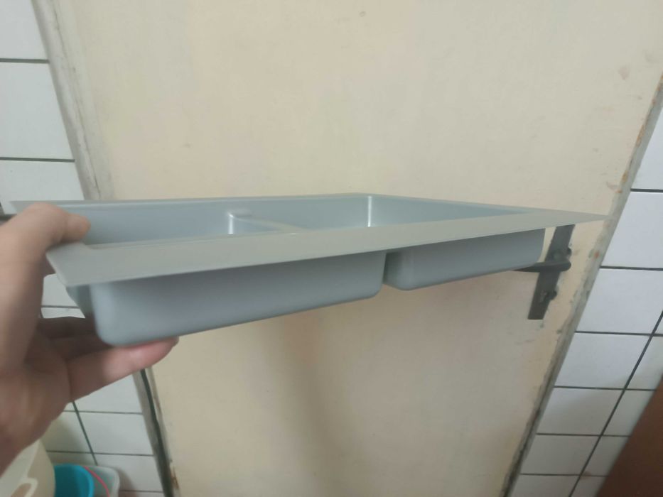 Нов ъглов межанизъм за кухня 75см с 2 кошници-70лв. ПОДАРЪК органайзер