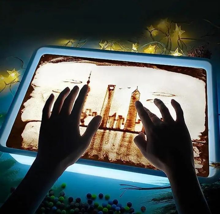 Доска для рисования на песке лайтбокс  творческая развивающая игрушка