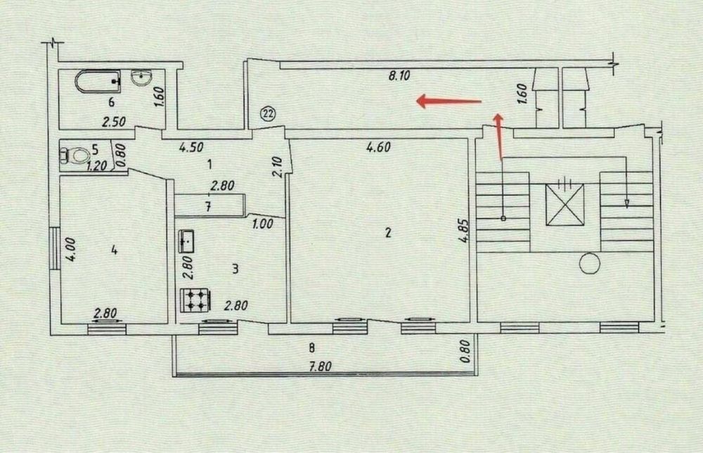 СРОЧНО Чиланзар-15, 2х комнатная Квартира 60м²(ор.Жуковский 2/7/9)