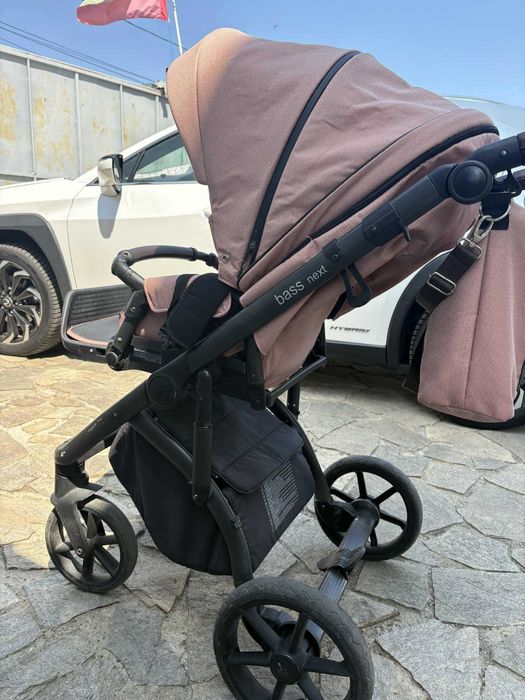 Бебешка количка 2 в 1 BASS NEXT ROSY MOOD - ROAN + столче за кола