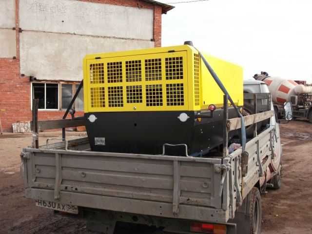 Продувка снега компрессором