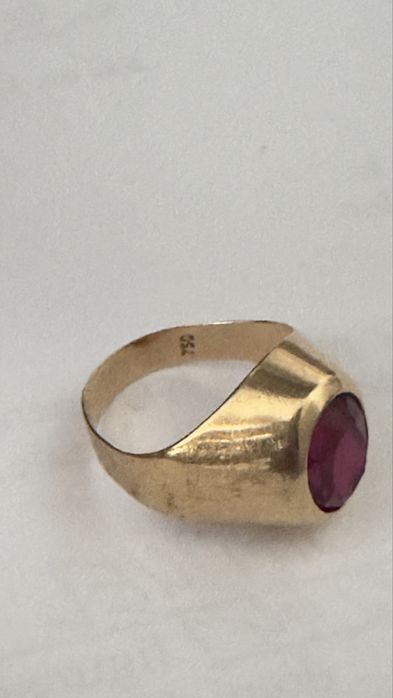 Inel aur 18k Rubin