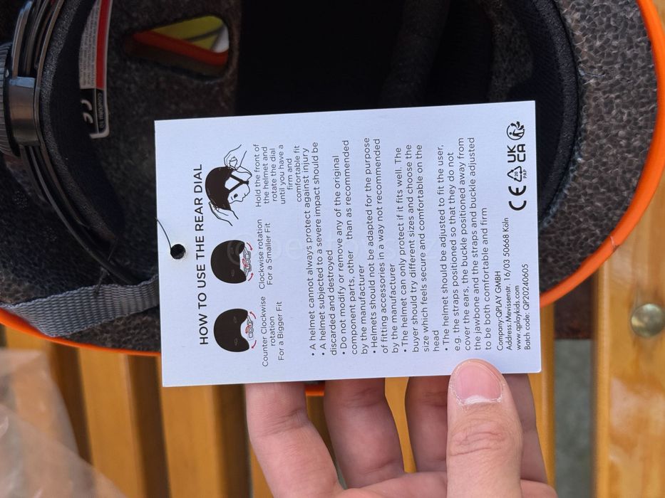 Детский шлем QPlay Manbo Helmet – оригинал защита 2–6 лет