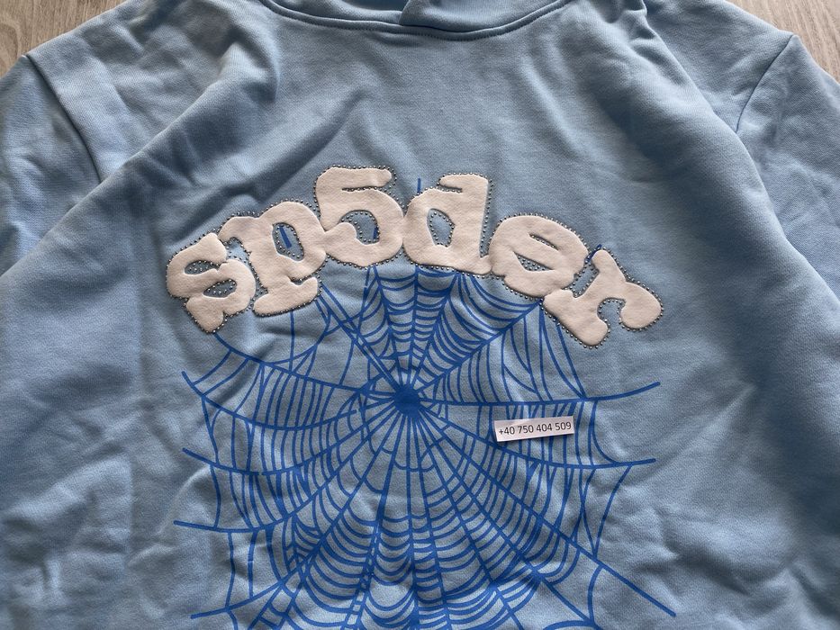 Hanorac Spider Albastru Deschis M / sp5der