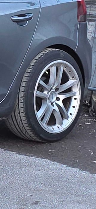 Джанти с гуми 18 цола 5x112 сопрт пакет.