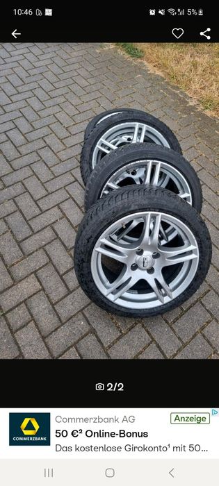 Jante aliaj Ford cu cauciucurii de iarnă pe 16