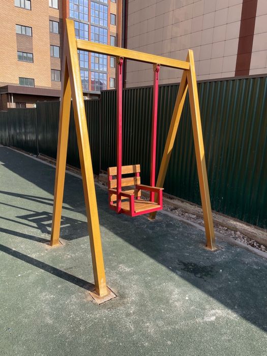 Качеля лавочки урны