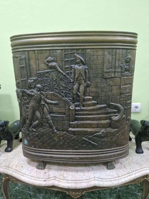 Уникален голям антикварен холандски чадърник